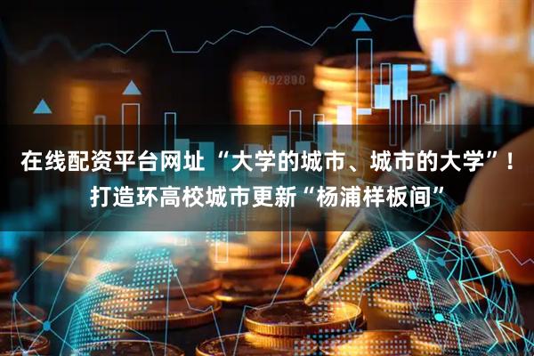 在线配资平台网址 “大学的城市、城市的大学”！打造环高校城市更新“杨浦样板间”